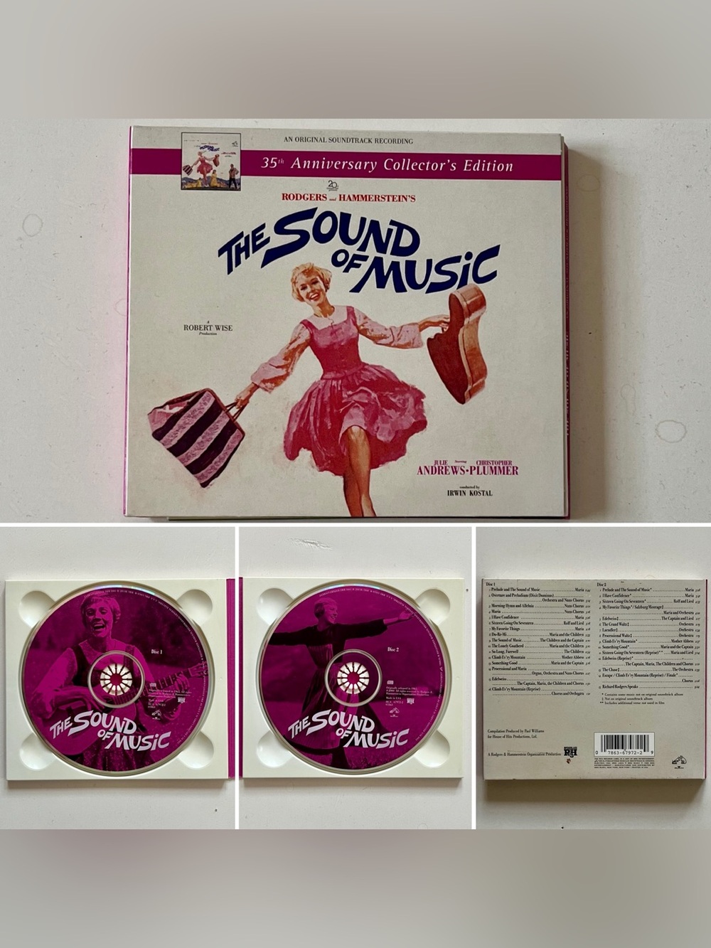 The Sound of Music 35th Anniversary Audio CD ,Pre-owned ,2 discs ,1995 , RCA